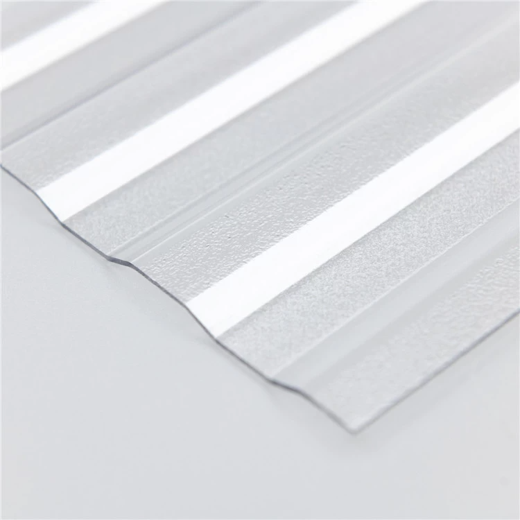 Double Side UV Beautiful Colors Polycarbonate Embossed And Corrugated Sheet