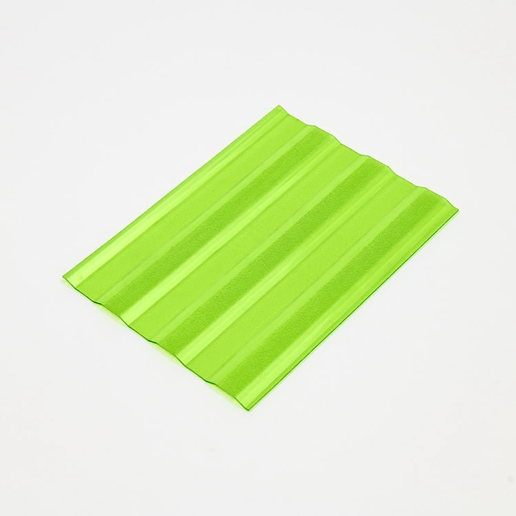 Double Side UV Beautiful Colors Polycarbonate Embossed And Corrugated Sheet