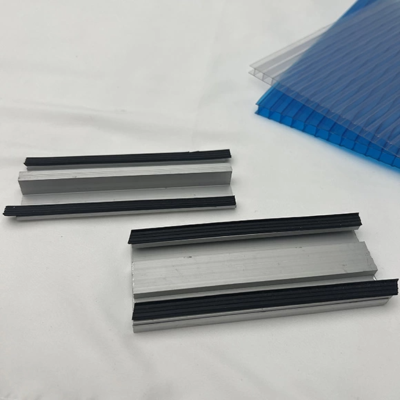 Aluminum Alloy 2-In-1 Profile Accessory Fixing PC Acrylic Sheets