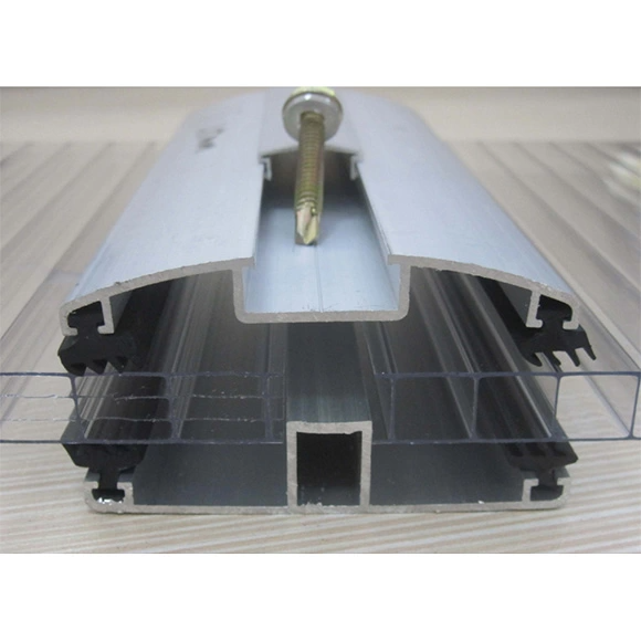 Fixing Polycarbonate Acrylic Sheets Aluminum Alloy 3-In-1 Profile Accessory