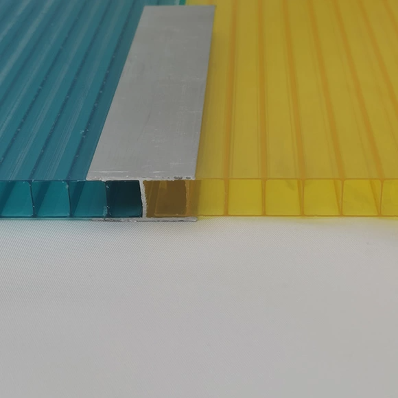 Aluminum Alloy H Profile Accessory Fixing Polycarbonate Acrylic Sheets