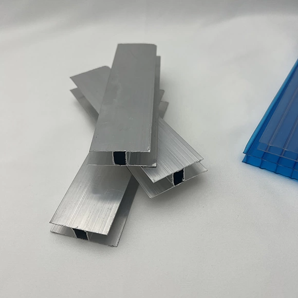 Aluminum Alloy H Profile Accessory Fixing Polycarbonate Acrylic Sheets