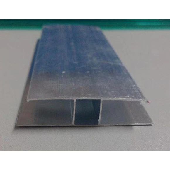 Aluminum Alloy H Profile Accessory Fixing Polycarbonate Acrylic Sheets